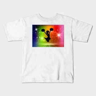 Cheerleader Cosmic Stars Kids T-Shirt